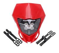 DEMULAX Faro delantero de motocicleta, faro delantero, for CRF230F CRF250R CRF250L CRF250M CRF250X CRF450R CRF450X CRF450L XR Luces para motocicletas(Rot)
