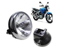 DEMULAX Faro Delantero for Motocicleta de 7" for, YBR125 YBR 125 2002-2013 Faro de Moto