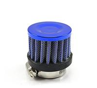DEMULAX Filtro de aire universal for coche de 25 mm con clip, redondo, cónico, de 1 pulgada, for MINI, filtros de aire Filtro de aire para coche(BLUE)