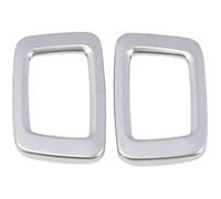 DEMULAX For, 18xc60 Luz de lectura trasera Marco decorativo plateado Parche interior Tira brillante Marco decorativo Cubierta decorativa para luz de techo delantera
