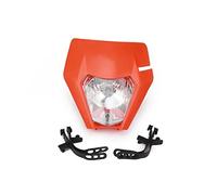 DEMULAX Guardamanos Protectores de manillar Faro delantero XCW XCF XC EXCF 150 250 300 350 450 500 Luces para motocicletas(Headlight orange)