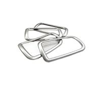 DEMULAX Guarnición del mango del coche Accesorios para manija de puerta interior coche, para Mitsubishi, para Outlander 2016-2020, embellecedor cubierta para Audio para(BLACK 1)