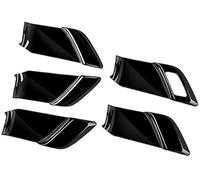 DEMULAX Guarnición del mango del coche Cubierta interior de la manija puerta del coche, para Toyota, para Prius 60 para Series 2020-2023(BLACK Bright Black)