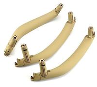DEMULAX Guarnición del mango del coche Manija de puerta interior coche 51417292244, para Bmw F15, para X5 2013-2018, cubierta embellecedora tracción 51417292243 F16, para X6(BLACK 3pcs Lhd beige)