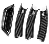 DEMULAX Guarnición del mango del coche Molduras interiores de coche, para Bmw, para X3, para X4 F25 F26 2010 2011 2012 2013 2014 2015 2016 2017(BLACK RHD Carbon Fiber)