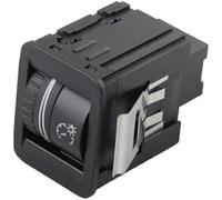 DEMULAX Interruptor de faros delanteros for VW, CC, Sharan y Alhambra 3C0941334A. luz delantera for coche. Regulador intensidad los Interruptor de luz montado en el tablero