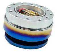 DEMULAX Jefe del cubo de dirección del coche Bujes para volante de coche, adaptador cubo liberación rápida a presión, Kit Boss carreras, piezas automóvil con estilo(BLACK Brown)