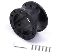 DEMULAX Jefe del cubo de dirección del coche Para Racing Car Hub Boss Kit Tuning, para adaptador espaciador de volante deportivo 30Mm 50Mm(BLACK 50MM Black)