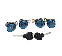 DEMULAX Juego de cilindro cerradura 4 puertas delantera trasera O/SN/S, for Citroen, Berlingo, Peugeot, Partner, 1996-2007 Kit de reparación de cilindros de cerradura de pue