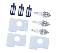 DEMULAX Kit de 3 bujías y filtro de aire y combustible for motosierra STIHL 018 MS180 MS 180. Reemplazo de piezas nuevas n.° 1130 124 0800. Bujía para cortacésped