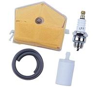 DEMULAX Kit de bujías y manguera de filtro de aire y combustible for Husqvarna 51 55 55, Rancher, repuesto de motosierra 503 60 83-01, piezas nuevas Bujía para cortacésped
