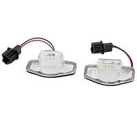 DEMULAX Lámpara de luz de matrícula de coche izquierda y derecha de 18 LED, alto brillo, ahorro de energía, for JAZZ, 2002-2014 con material ABS Luz de matrícula