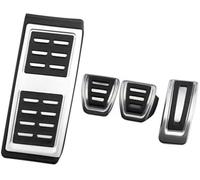 DEMULAX LHD Cubierta de Pedal de Coche, for VW, for Seat, Arona 2017-2022 Pedales de Coche de Acero Inoxidable Cubierta de Almohadillas de protección de Pedal de Freno Superposición del pedal(BLACK MT