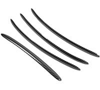 DEMULAX Manija de puerta coche fibra carbono acero inoxidable, 4 Uds., para Bmw Serie 5 F10 F1 F07 F18 2011 2017 Ajuste exterior automático