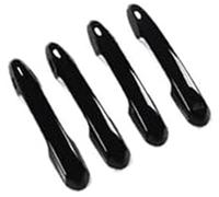 DEMULAX Manija de puerta exterior coche, para Toyota, Land, Cruiser 300 2021-2023 Manijas exteriores Decoración Lc300 Accesorios mejorados Cromo Ajuste exterior automático(Black 2 Hole)