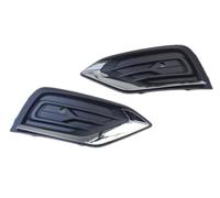 DEMULAX Par de cubiertas de tira de rejilla de luz antiniebla para parachoques delantero, embellecedor cromado Lh y Rh, para S60 V60 2019-2022 Rejilla antiniebla coche