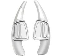 DEMULAX Para A3 A5 Q2 Q5L A4L Q7 A6L A8 2 uds cubierta de palanca de cambios de coche paletas de cambio engranaje de extensión del volante Hoja de paleta de transmisión del vehículo(Silver)