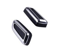 DEMULAX para asiento, interruptor de ajuste, para VW, para Jetta Mk5, para Gti, para Passat B7, para Cc, para embellecedores de cubierta de botón de perilla negro cromado 6 piezas Interruptor de