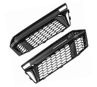 DEMULAX para S4, para A4 B9, para 2016-2018 2 uds, moldura de cubierta de rejilla de luz antiniebla del parachoques delantero negro brillante 8W0807681K Rejilla antiniebla coche