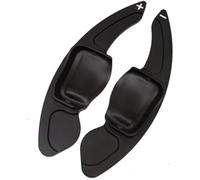 DEMULAX Para Vw para Scirocco 2009-2014, para Beetle 2013-2016 Cubierta de palanca de cambios de coche Paletas de cambio de extensión de volante Hoja de paleta de transmisión del vehículo(Schwarz)