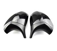 DEMULAX Rearview Mirror Cover Caps, for, E90 E91 E92 E93 LCI M3 Carbon Fiber Pattern Car Facelifted Replacement tapa de cubierta de espejo retrovisor de puerta(Bright black)