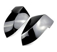 DEMULAX Rearview Mirror Covers, for, 5 Series F10 F11 Lci 2014-2017 Caps Replacement Side Rear-View Carbon Fiber Gloss Black tapa de cubierta de espejo retrovisor de puerta(Bright black)