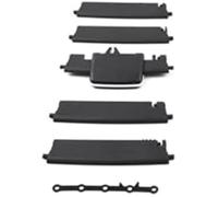 DEMULAX Reemplazo de la cubierta rejilla ventilación CA cromada del acondicionador delantero izquierdo derecho salida aire coche Clip de ventilación de aire del coche(BLACK RearLeft Repair Kit)