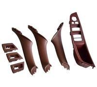 DEMULAX Reemplazo de moldura de Panel Interior de manija de Puerta Interior, for, Serie 5 F10 F11 F18 520i 523i 525i 528i 535i Manijas Interiores de Puertas de Coche(Model B Redbrown)