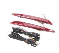 DEMULAX Reflector de parachoques trasero coche, for Tesla, modelo 3, luces señal giro dinámicas, antiniebla traseras, esquina estilo espiga Unidad de luz de freno trasera del vehículo