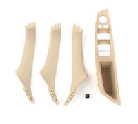 DEMULAX RHD SOLAMENTE Kit de manija de puerta de panel de reposabrazos de interruptor de ventana interior de coche beige, for, for F10 F11 5 Manija de puerta interior del vehículo