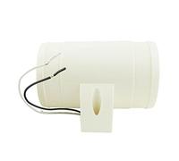 DEMULAX Soplador de sentina en línea turboeléctrico marino de 145 CFM, 3 pulgadas, 76 mm de diámetro, 12 V, resistente al agua, color blanco Unidad de soplador de motor marino