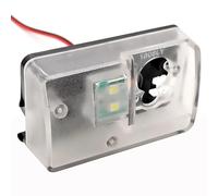 DEMULAX Soporte de cámara de visión trasera for coche, carcasa de luz de matrícula, for Peugeot, 206, 207, 306, 307, 308, 406, 407, 5008, for Citroen, C3, C4, C5, C6 Soporte para cámara de matrícula d