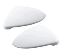 DEMULAX Tapa del retrovisor lateral, para VW, para Touran L 2016-2018. Tapas para la carcasa del retrovisor, izquierda y derecha. Molduras 5G0857537 Cubierta del espejo lateral de (White Pair)