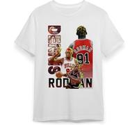 Den%niis Art Rodm@n T Shirt Graphics Design Player 91 Legend Basketball Sports tee Black Top Trend Vintage Style Music Cotton for Men and Women(Small)