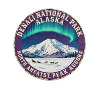 Denali National Park Alaska North America - Placa metálica de metal