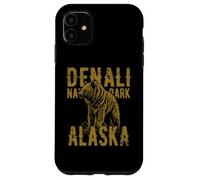 Denali National Park Alaska USA Bear Diseño de Estilo Vintage Carcasa para iPhone 11