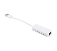 Denash Adaptador Ethernet USB2.0 RTL8152B Tarjeta Externa de Chip Easy Connection para la Tableta PC White ABS
