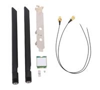 Denash Adaptador Inalámbrico Tri Band WiFi 7, Experiencia de Alto Rendimiento, 5.4 Estable, Soporte para 10 11, Antena Dual de 8dBi para Mejora de Señal, Tecnología OFDMA + MU-MIMO