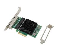 Denash Adaptador PCIe X4 de Alta igabit Ethernet Gigabit Ethernet Alta Eficiencia, Tarjeta de Red de 4 Puertos para Requisitos de Ancho de Banda, PC