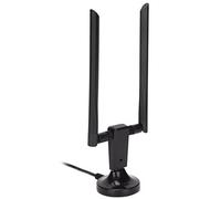 Denash Adaptador WiFi Dual Antena 5dBi Tarjeta de Red USB High Gane High Gain para la Portátil -Desktop PC, Adaptador WiFi USB3.0 WILESS para 10/8/7/XP, Material ABS Negro