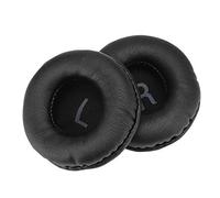 Denash Almohadillas de Repuesto de Espuma Viscoelástica Suave, 2 Piezas Universales de 65 Mm de Cuero Suave de Espuma Viscoelástica para los Oídos, Almohadillas para Auriculares, Funda Fácil de