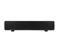 Denash Altavoz con Cable USB, Escritorio Sonido Envolvente de Sonido estéreo 3D con una Entrada de luz LED de 3.5mm para PC/Tableta/teléfono Inteligente(Negro)