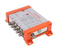 Denash Amplificador de Distribución, Amplificador de Señal de TV de 4 Vías con Alta Ganancia de 35 DB y Filtro 5G LTE, de Antena para Múltiples Televisores y Decodifi (Enchufe de la UE)