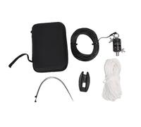 Denash Antena de Onda Corta Portátil, 3 a 30MHz QRP QRP Fin Fumed Half Wave para 40m, 20 M, 15 M, 10 M, SWR bajo, Dispositivo de Ajuste, Adecuado para el Modo CW ≤5W