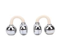 Denash Auriculares con Abrazadera, Auriculares Inalámbricos Bluetooth con Estuche de Carga con Aretes de Mariposa, con Abrazadera para Ejercicios Deportivos, Correr y Entrenar (Beige)