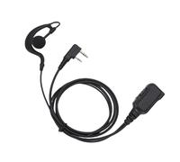 Denash Auriculares con Forma de G, Auriculares de Radio de 2 Vías con Micrófono con Tecla Push to Talk, para TK 2100 TK 3207 BF888S y Más