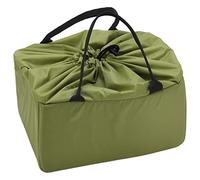 Denash Bolsa de Cámara de Partición Acolchada a Prueba de Agua para Cámara y Lente DSLR SLR, Caja de Lente Flexible para Fotógrafos, Material de Nylon, Verde, Improvisación de Choque