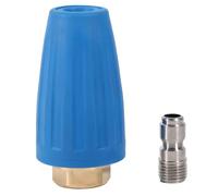 Denash Boquilla de Lavadora Eléctrica de Conexión Rápida de 1/4 de Pulgada, Boquilla de Pulverización Giratoria para Limpiador Turbo para Lavadora de Alta Presión (030)