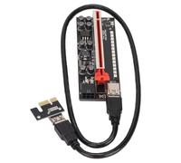 Denash Cable de Alimentación Estable PCIe Riser Cable Blindado para los Entusiastas de la Minería de Ethereum Capacitantes de Excicon de 1x a 16x Adaptador