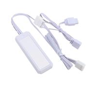 Denash Cable de Extensión Divisor ARGB, Cable de Extensión RGB Direccionable de 3 Pines y 5 V para Luz LED de Ventilador de PC, Concentrador de 1 a 3 (White)